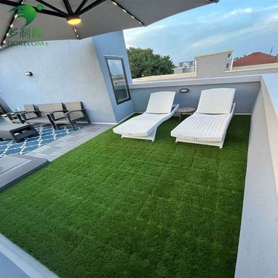 التجارية العشب الاصطناعي العشب بلاط التداخل تصميم 3/8 بوصة مقياس DIY الحيوانات الأليفة العشب غطاء