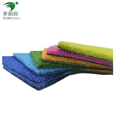 10-15 ملم ارتفاع كومة العشب الاصطناعي الأخضر لأرضيات رياضة الرياضة من المصنعين