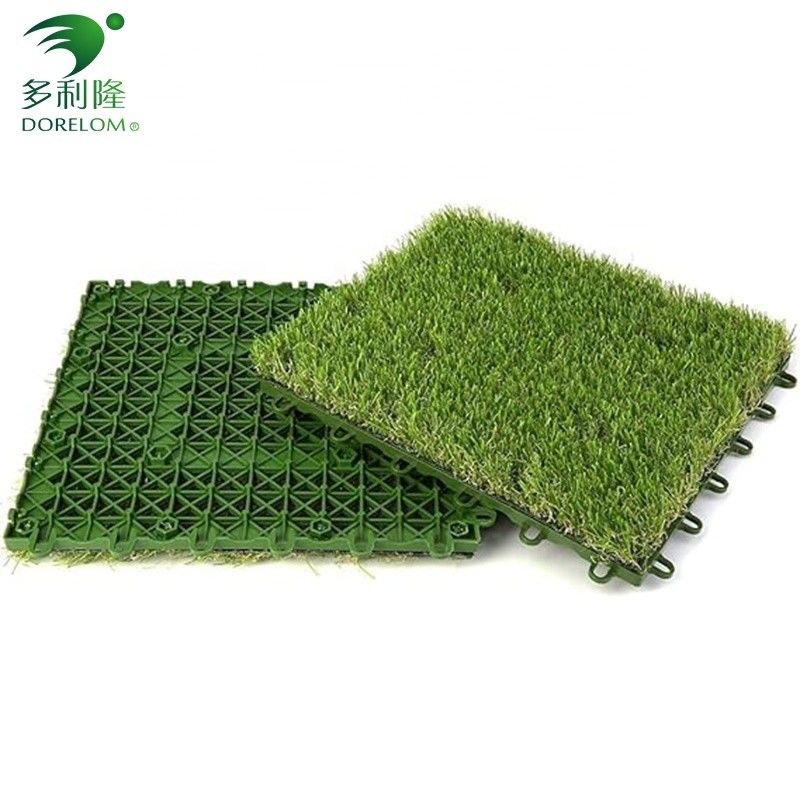التجارية العشب الاصطناعي العشب بلاط التداخل تصميم 3/8 بوصة مقياس DIY الحيوانات الأليفة العشب غطاء